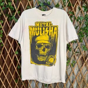Vintage Y2K metal mulisha faded distressed skull 00s t-shirt